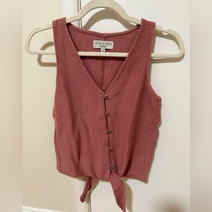 Madewell Texture & Thread Tie front tank in XXS